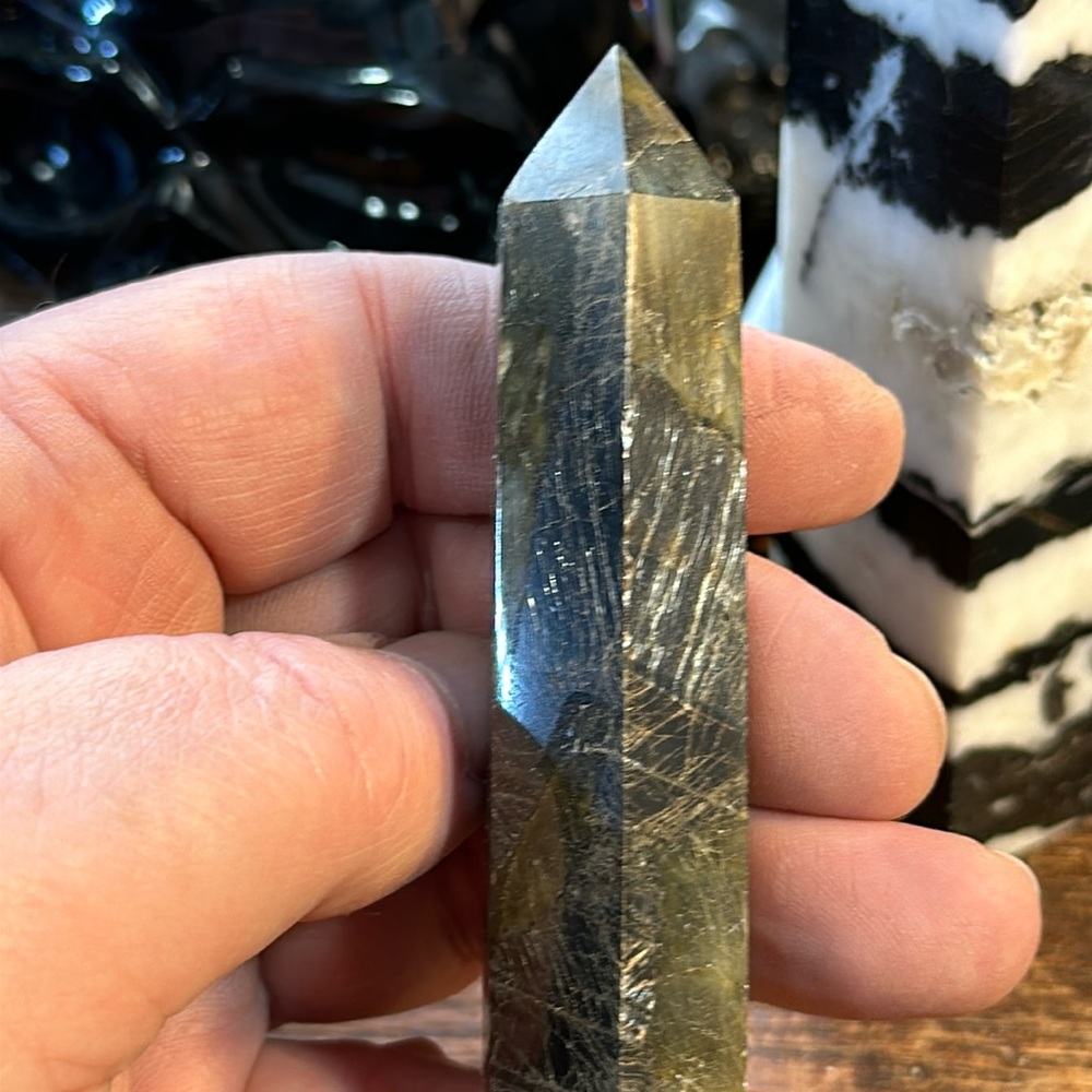 Labradorite Crystal Point!